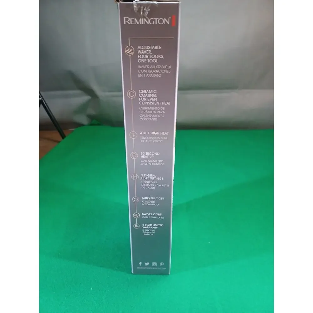 Remington 4 In 1 Adjustable Hair Waver With Pure Precision Technology Deep Waver